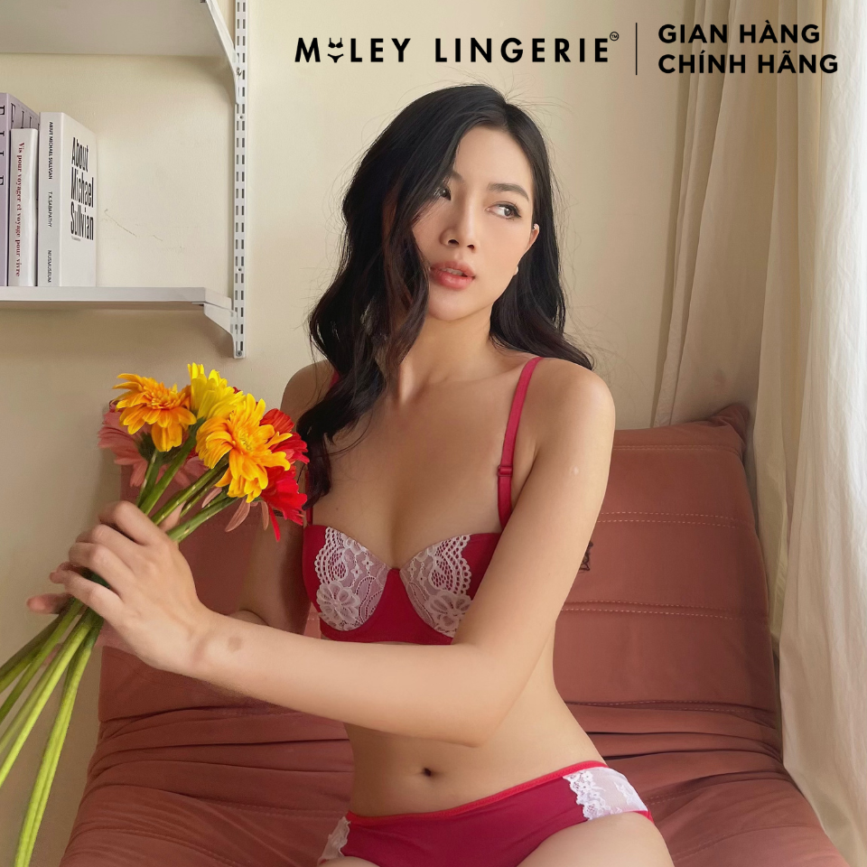 Áo Ngực Cúp Ngang Phối Viền Ren Miley Lingerie BRM04202