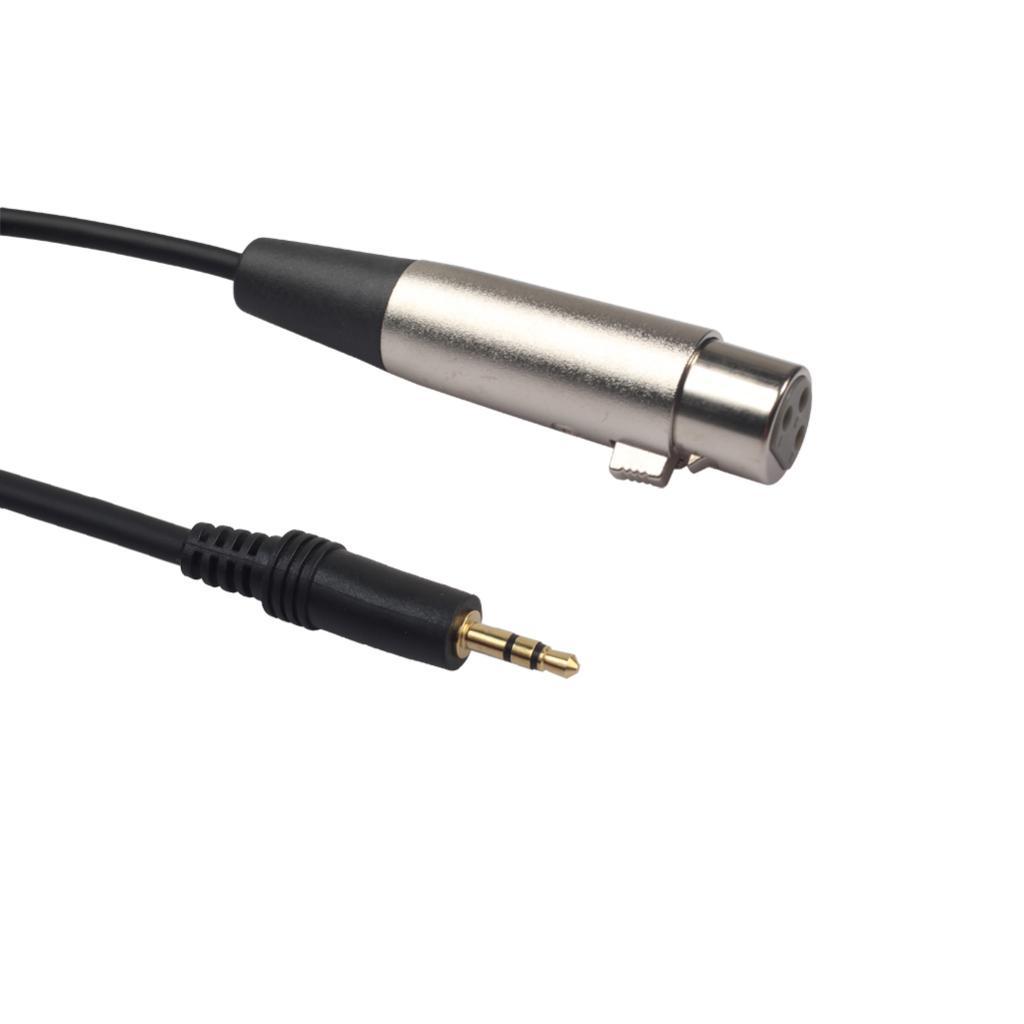 3.5mm to xlr, Angle 3.5mm TRS Stereo Male to XLR Female Cable