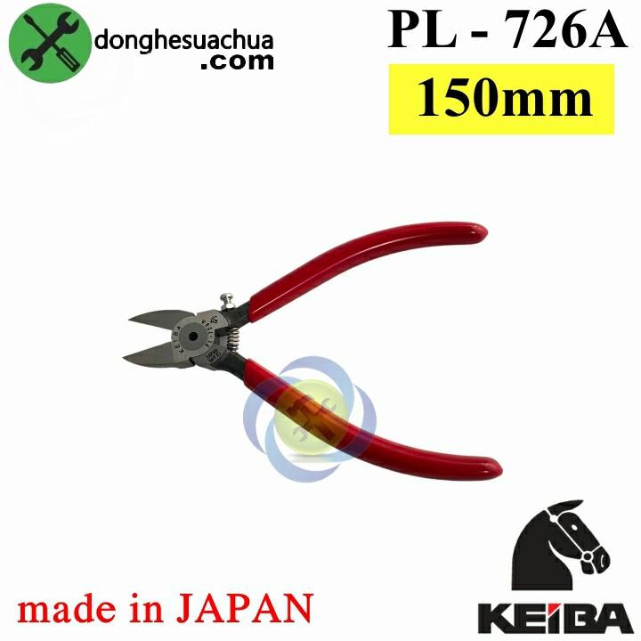 Kìm cắt nhựa có điều chỉnh lưỡi 150mm Keiba PL-726A Nhật Bản