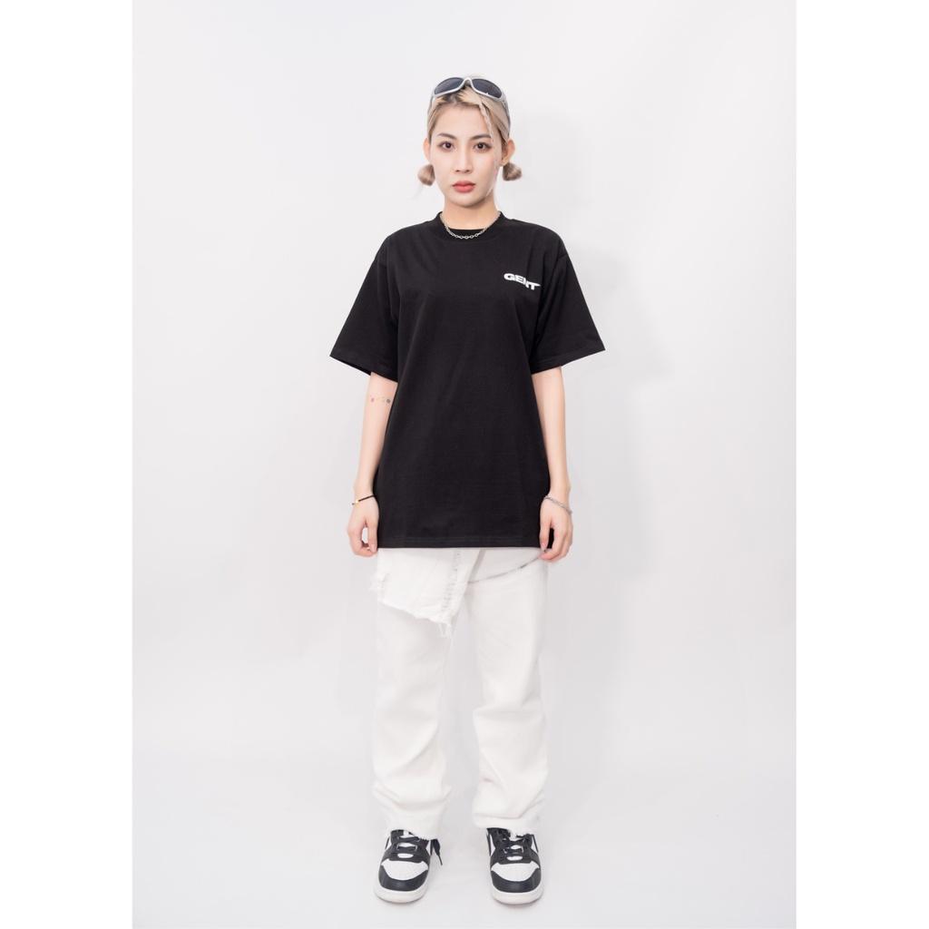 Áo thun Basic Tee unisex nam nữ from rộng, tay lỡ, cổ tròn màu đen, trắng, xanh dương, xanh lá, nâu