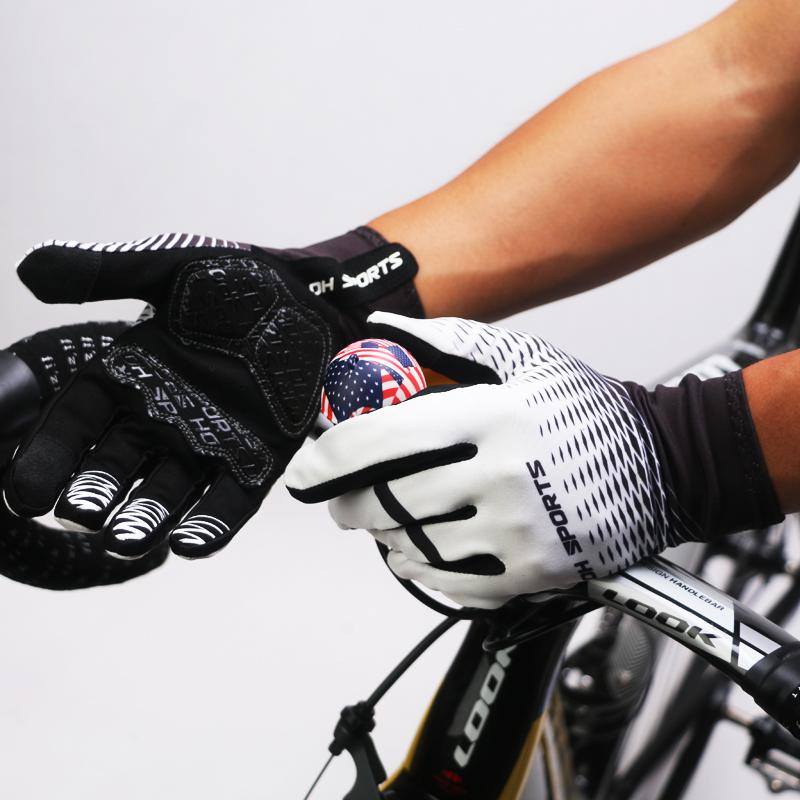 New Full Ngón Tay Màn Hình Cảm Ứng Găng Tay Xe Đạp MTB Thể Thao Chống Sốc Găng Tay Xe Đạp GEL Lỏng Sốc Xe Đạp Găng Tay Dành Cho Nam Nữ