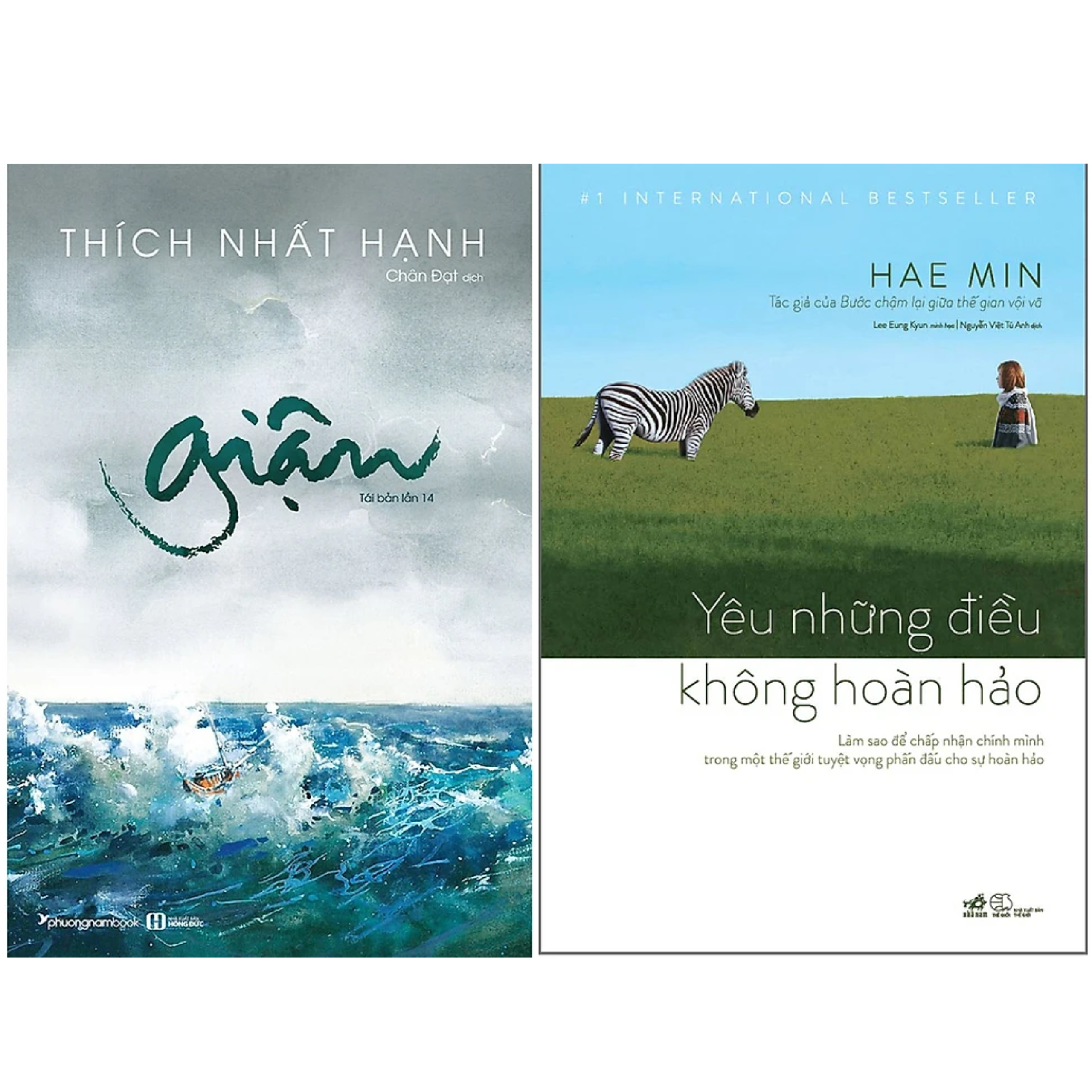 Hình ảnh Combo 2Q: Giận - Thích Nhất Hạnh + Yêu Những Điều Không Hoàn Hảo - Hae Min (Tủ Sách Chữa Lành Tâm Hồn)