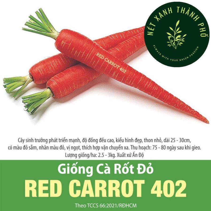 Hạt giống cà rốt đỏ, 5gr