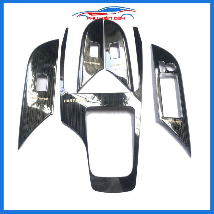 Ốp nội thất Fortuner 2017-2018-2019-2020-2021-2022 vân Titan bảo vệ chống trầy xước và làm đẹp xe