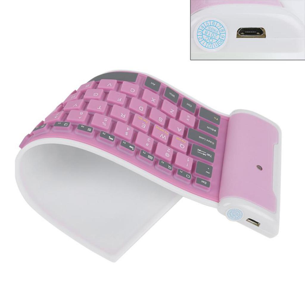 Wireless Keyboard Portable Flexible Anti-oil Dust- for Notebook Desktop