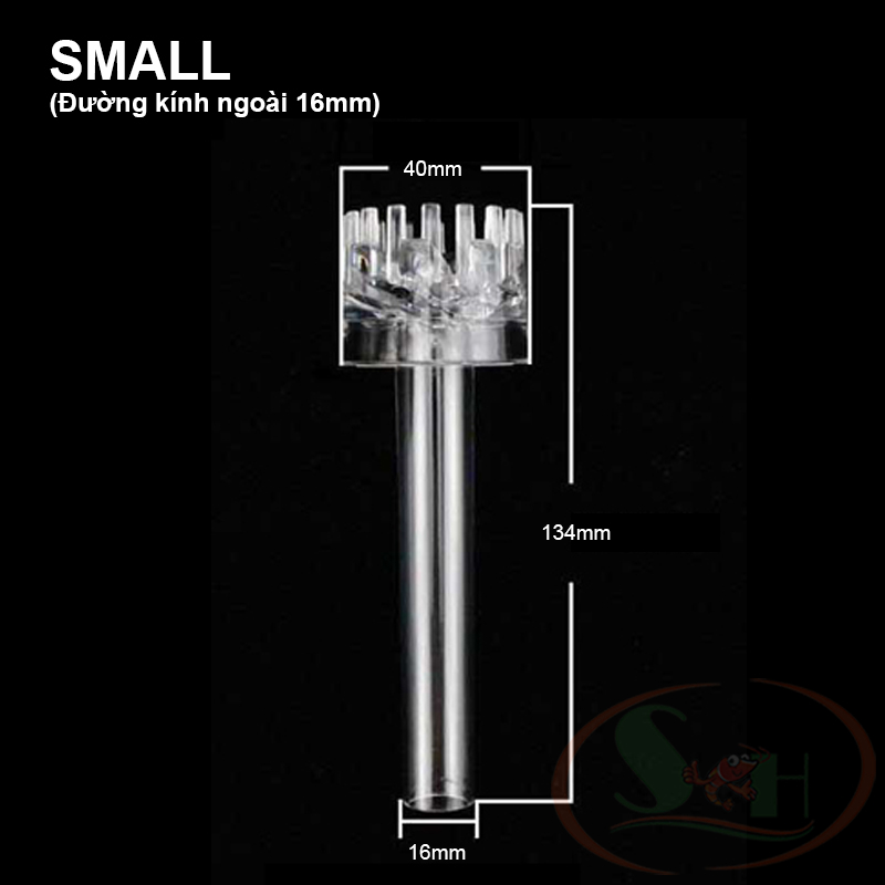 Đầu lọc hút váng acrylic xoay đầu mica xoáy skimmer bể cá thủy sinh
