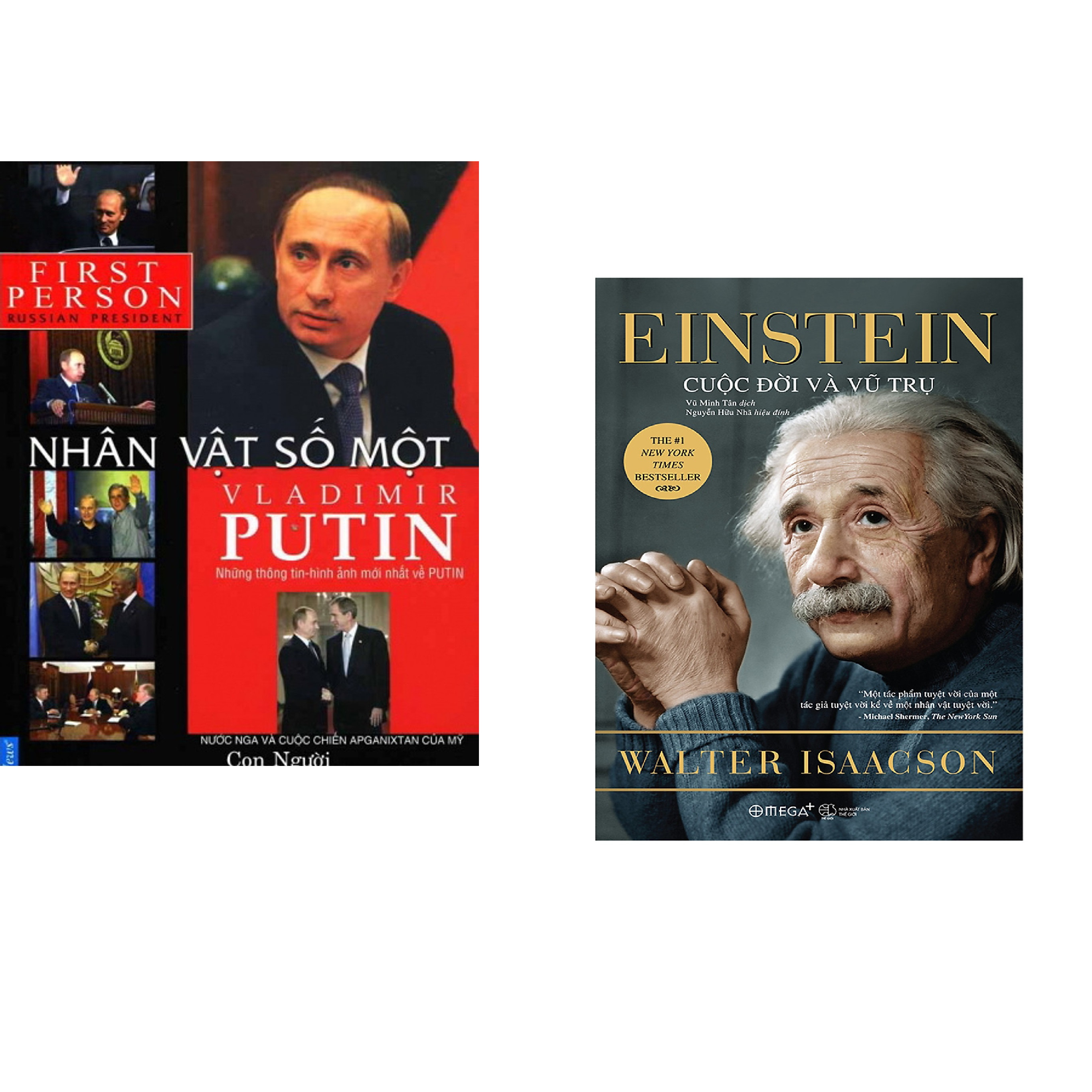 Combo 2 cuốn sách: Putin - Nhân Vật Số 1 + Einstein Cuộc Đời Và Vũ Trụ