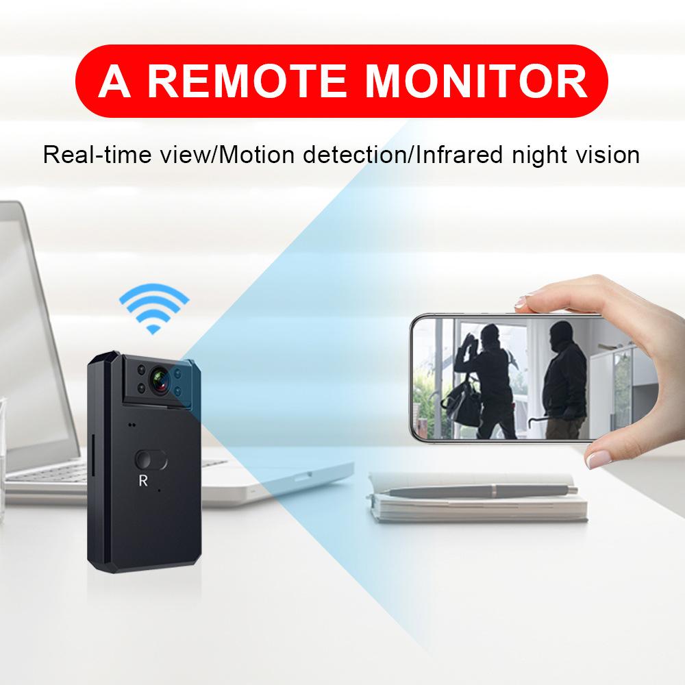 Máy ảnh WiFi 4K HD WiFi không dây Trình quay phim thông minh xe máy trực tiếp Vision Night Vision 360 độ giám sát di động Màu ghi video: xanh / xanh lá cây