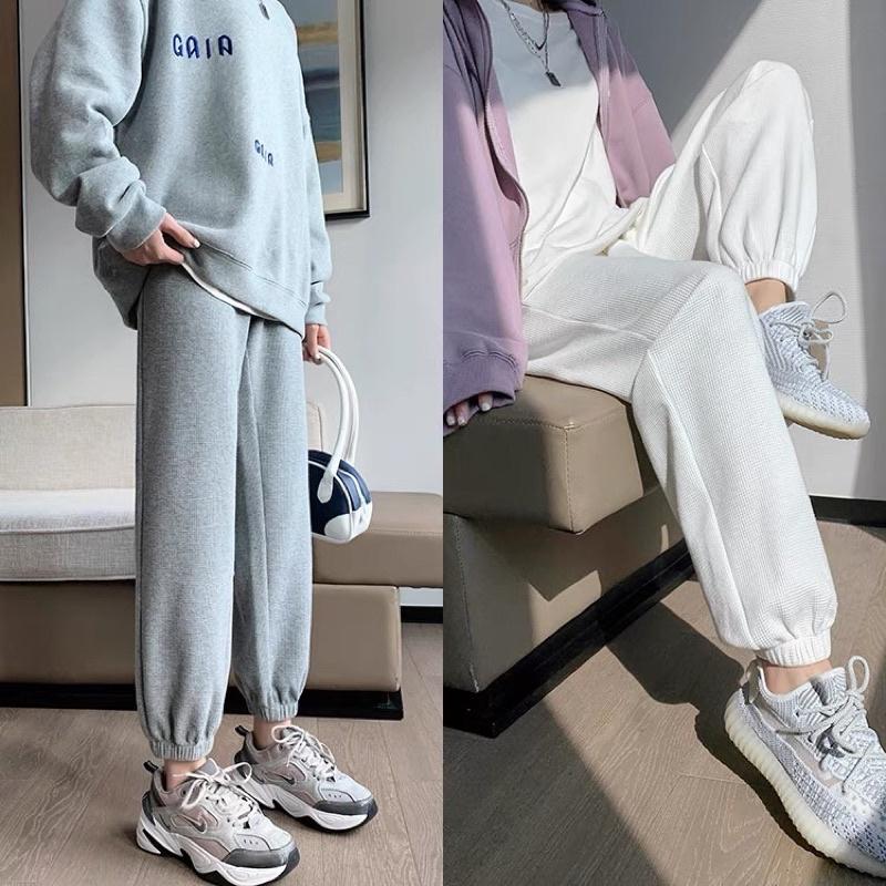 Quần jogger nỉ nữ chất tổ ong cạp chung phong cách ulzzang Q968