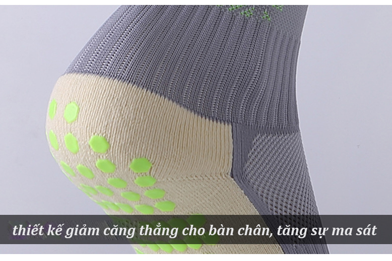 Tất Bóng Đá Cổ Dài Qua Gối Chống Trơn - Chống Trơn Trượt Trong Giày - Chất Vải Mềm Mịn , Co Giãn Tốt