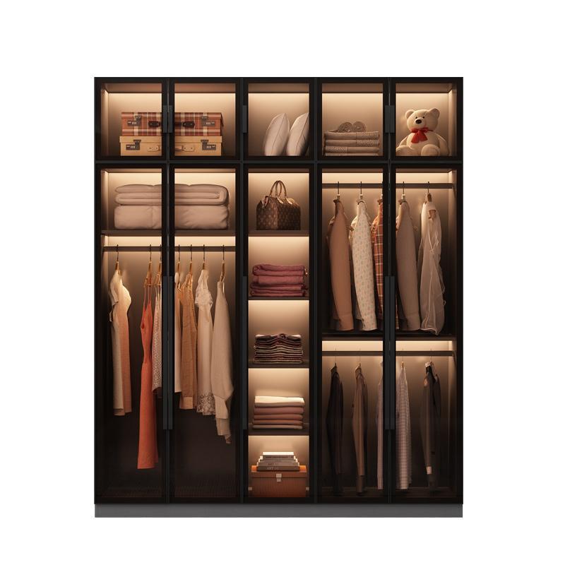 Tủ quần áo cánh kính khung nhôm hiện đại cánh mở TAK06 ( giá mét vuông tủ) - Nội thất lắp ráp Viễn Đông Adv