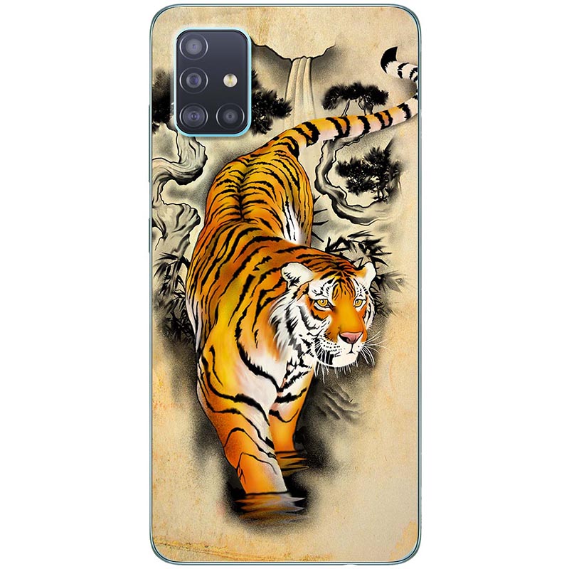 Ốp lưng dành cho Samsung A71 mẫu Cọp tranh vẽ