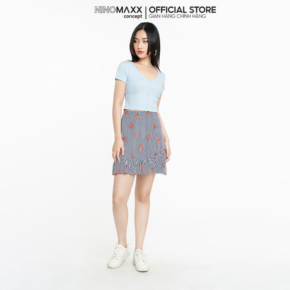 SWEET SIXTEEN Áo croptop Nữ cotton Rib 2206009