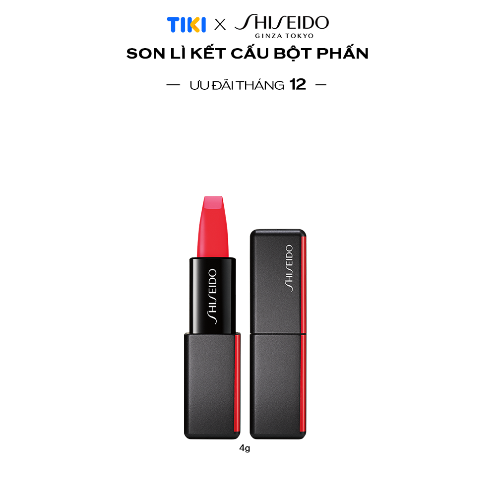 Son Lì Kết Cấu Bột Phấn Shiseido Modernmatte Powder Lipstick 14789 - 513 Shock Wave 4G