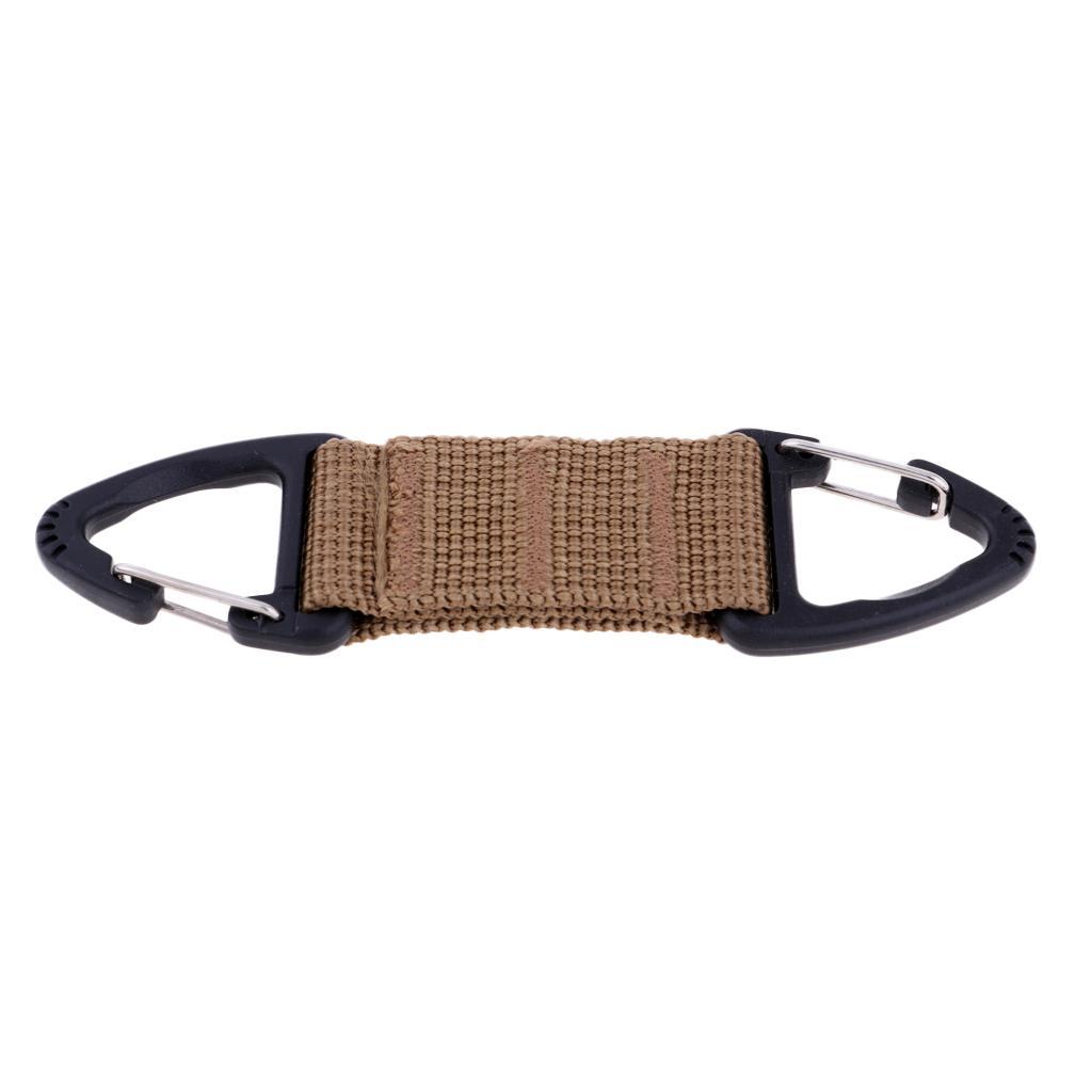 3 Pieces Outdoor Hiking Nylon Webbing Backpack Hooks