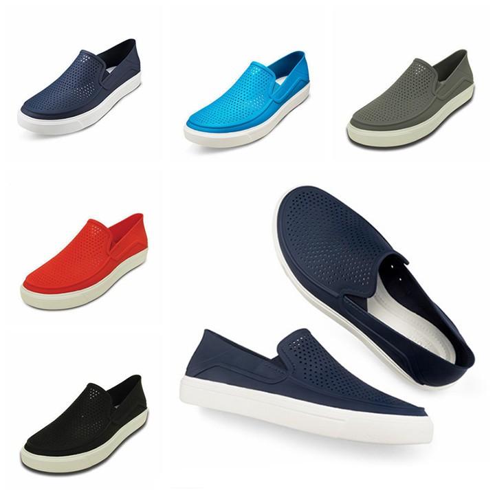 giày slip on cá sấu citilane roka đi mưa, lội nước, đi biển, chống hôi chân cho nam