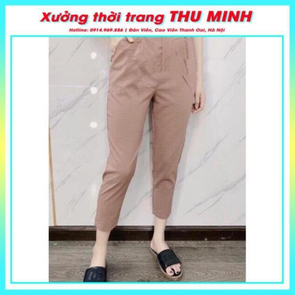 Quần dài baggy đũi thái. Chất đũi mát mềm mại cao cấp (40 - 65kg)