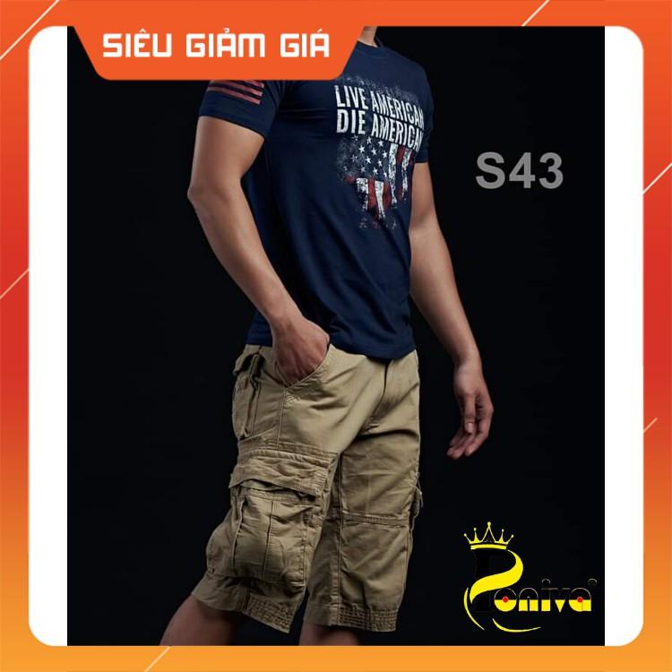 Quần Sọt Nam Kaki Phối Túi Hộp Thời Trang