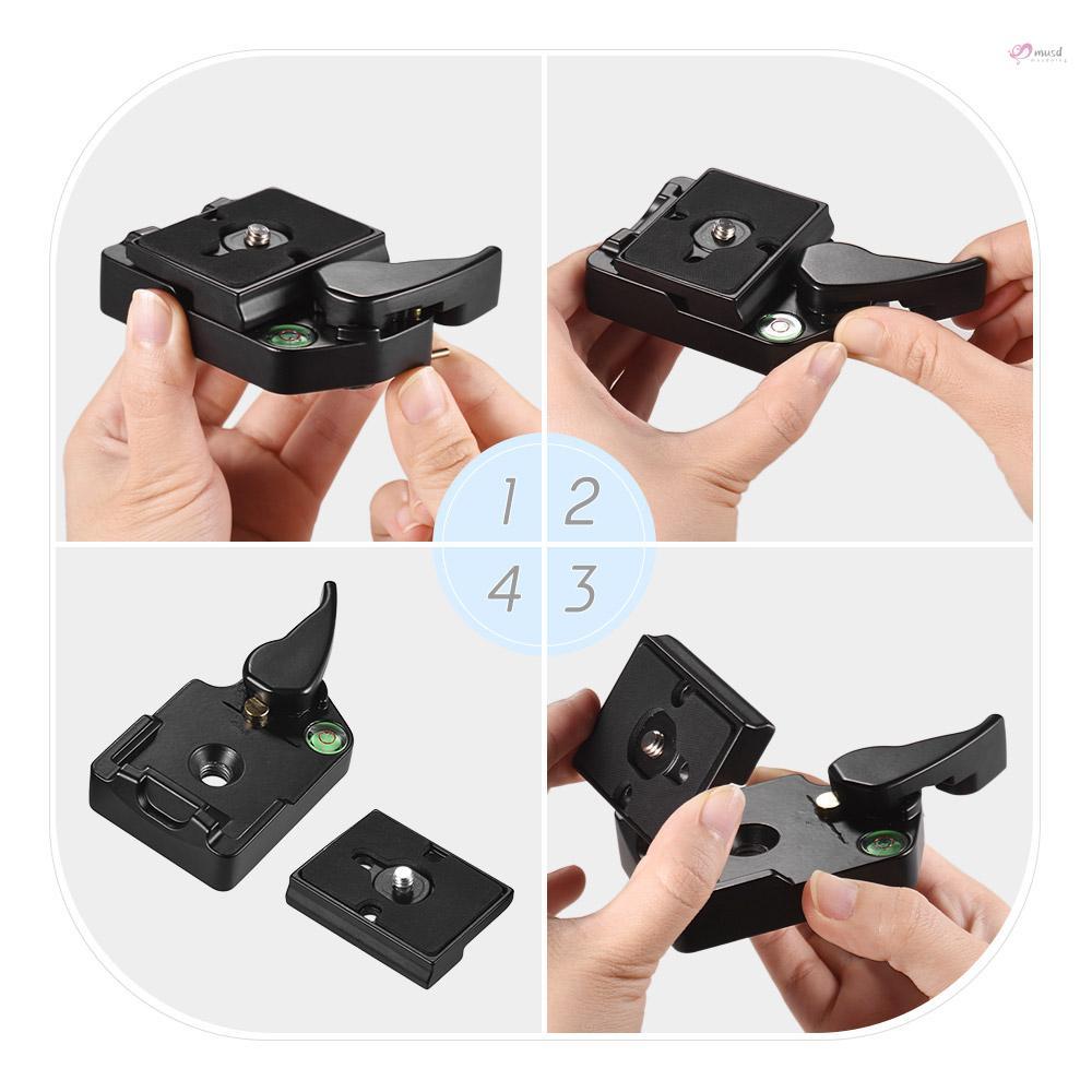 Tấm gắn máy ảnh với ốc vít 1/4 & 3/8 inch cho tripod DSLR