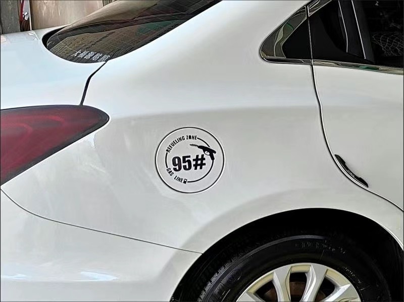 Tem dán nắp xăng A95,decal dán nắp xăng A92 tiện lợi, độc đáo