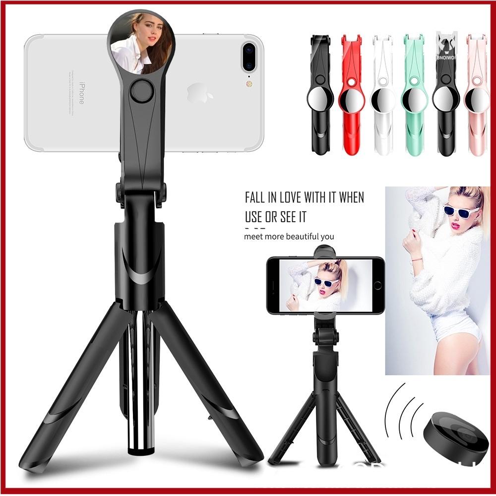 Gậy Chụp Ảnh Tự Sướng XT09S Có Gương Selfie Kèm 3 Chân Đứng Tripod Kết Nối Bluetooth