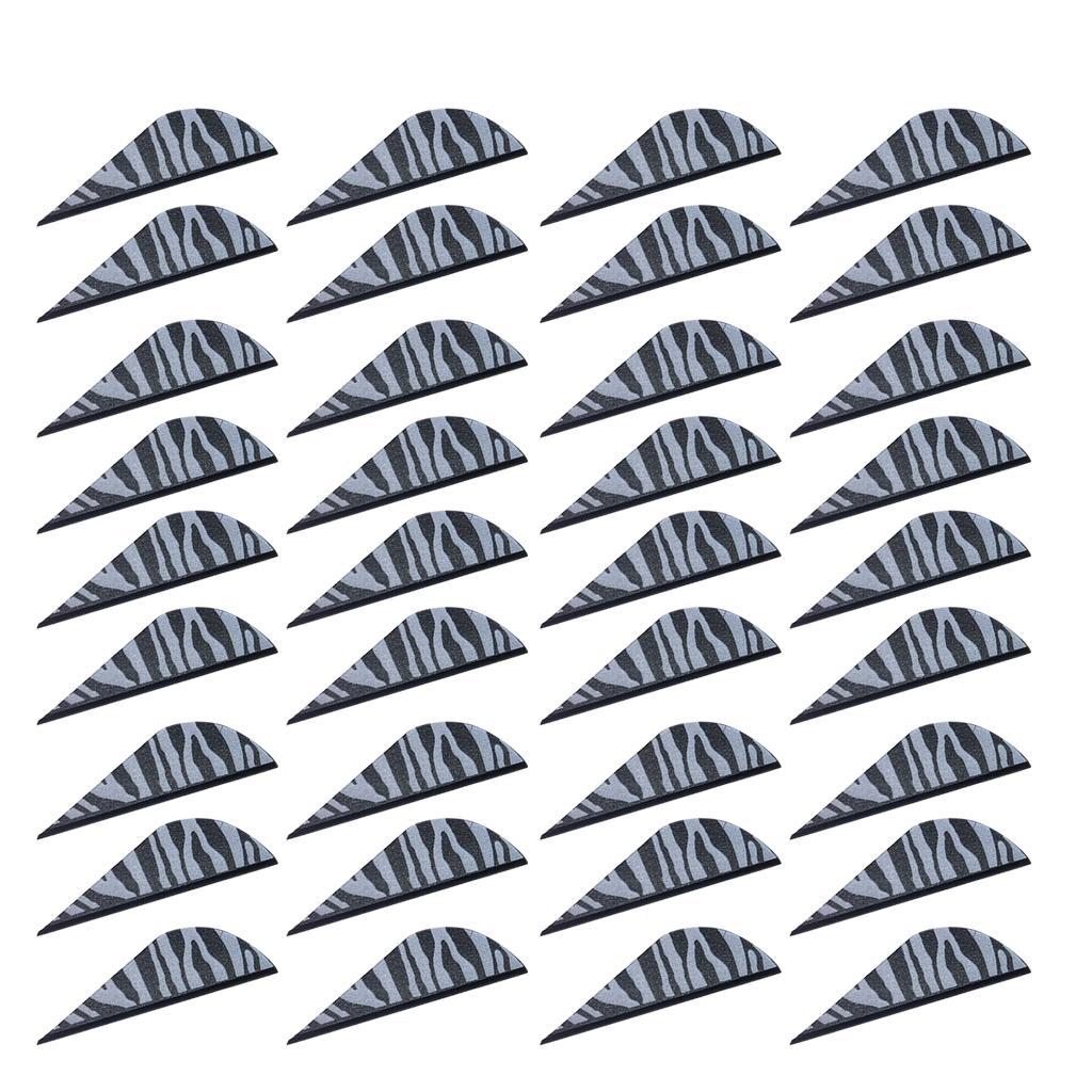 36pcs TPU Arrow Feather Archery Arrow Fletching Replacement Right Wing Vanes 2inch