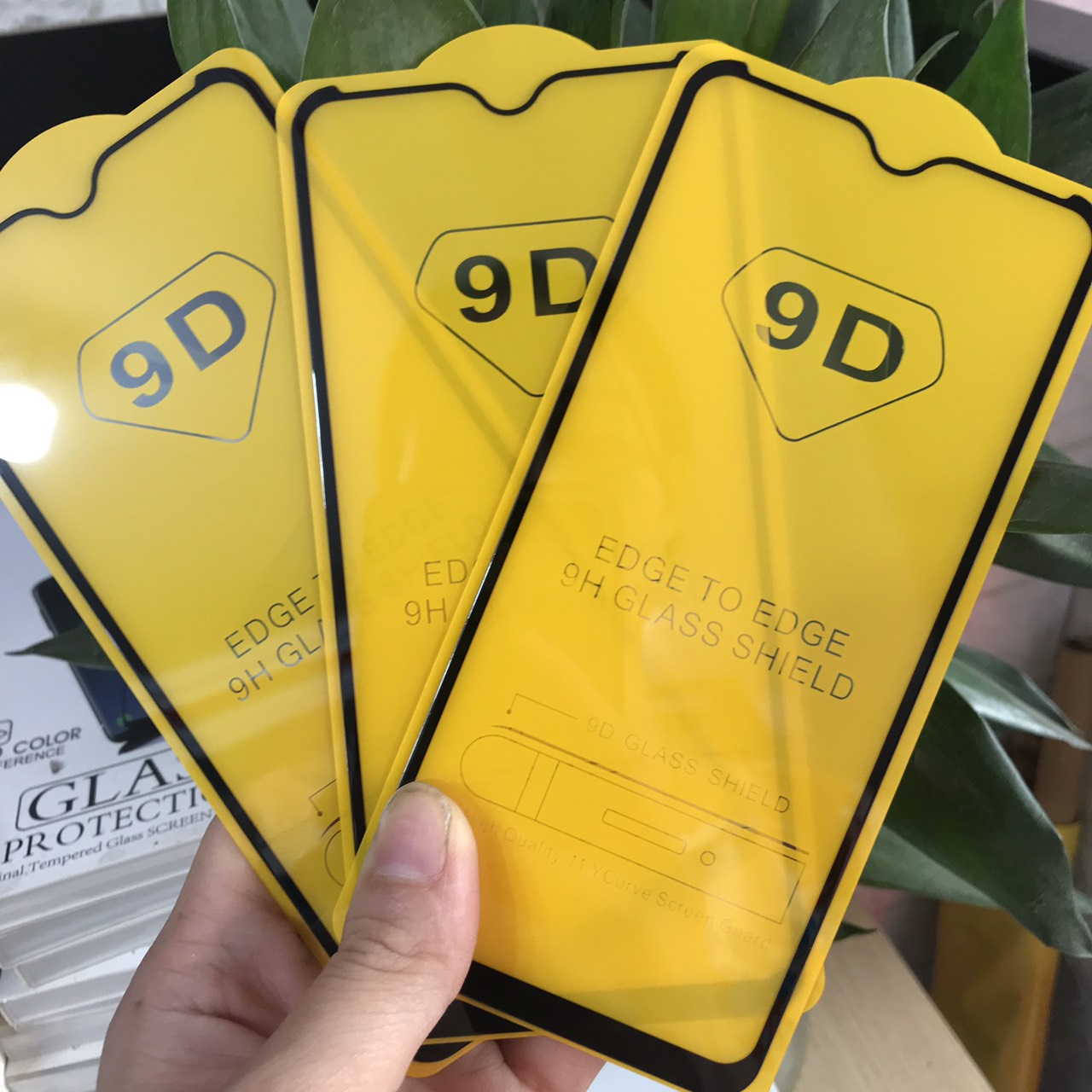 Kính Cường Lực 9D Full Màn Hình Đen Cho Realme 3