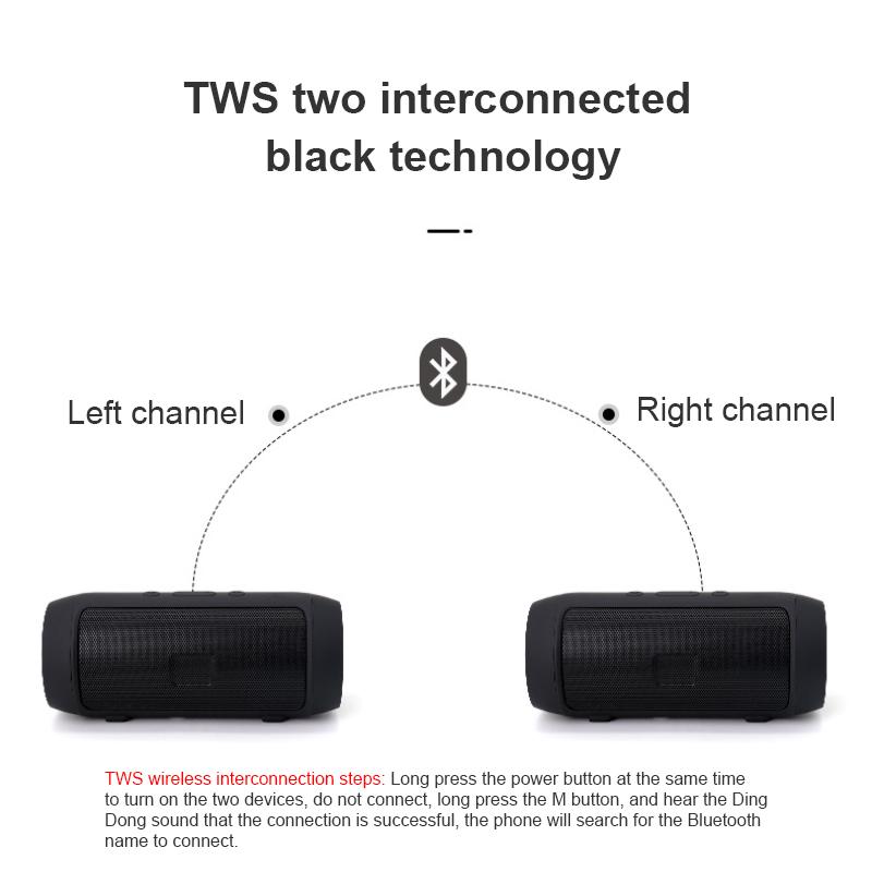 Loa subwofer không dây mạnh mẽ Super Bass LOUDSPEAKER STEREO BLUETOOTH SOUNDBAR TF FM Radio Boombox Play