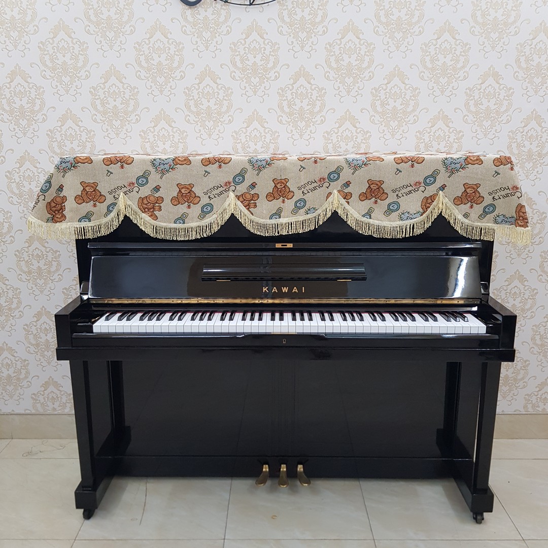 Khăn phủ đàn Piano họa tiết gấu