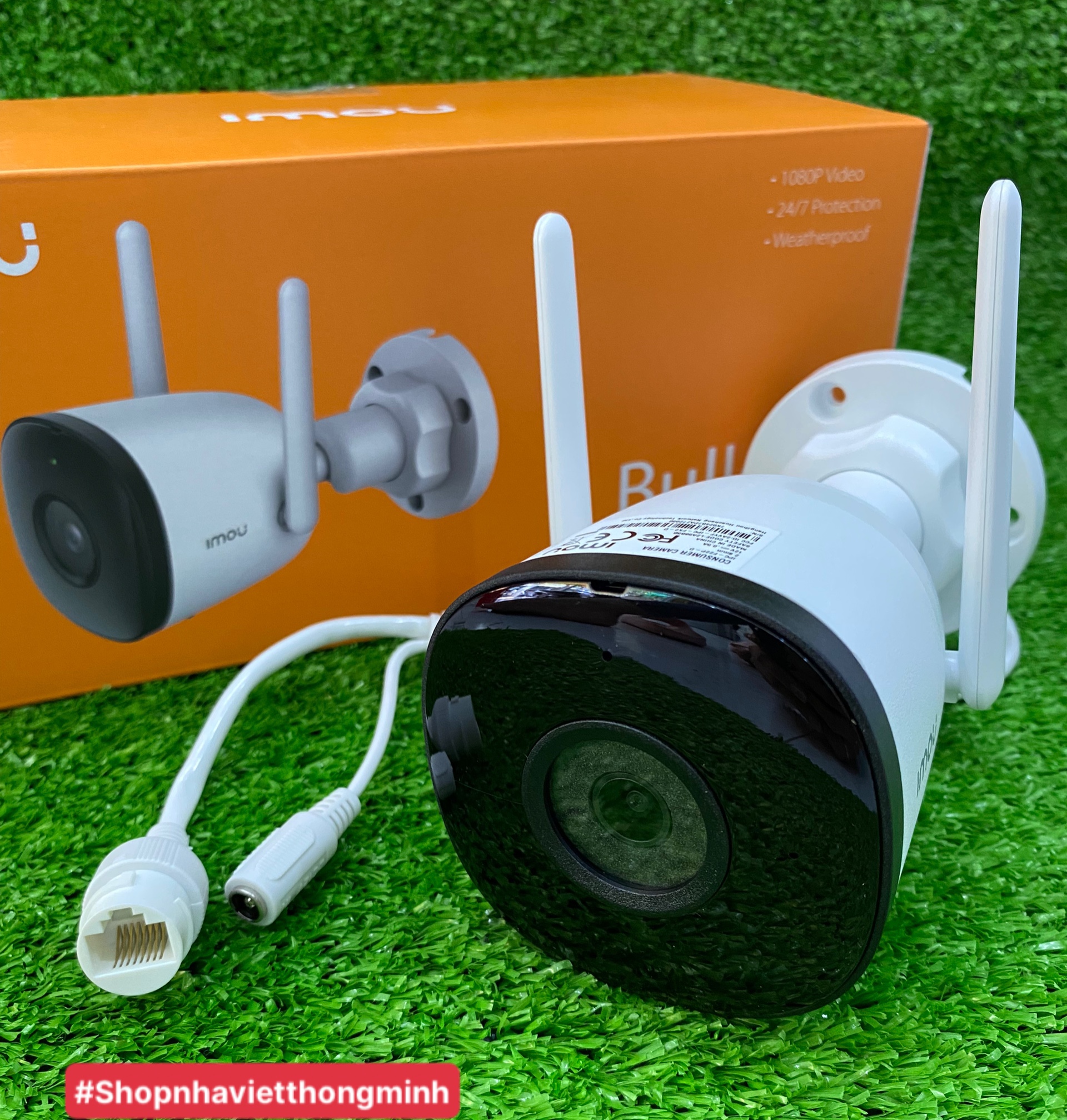 Camera IP WIFI 2.0MP FULL HD IMOU IPC-F22P-D - Thân cố định ngoài trời, Theo dõi chuyển động, Đàm thoại 1 chiều - Hàng chính hãng