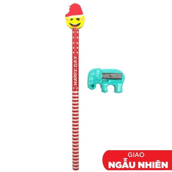 Bút Chì Gỗ HB Gôm Thú Kèm Chuốt
