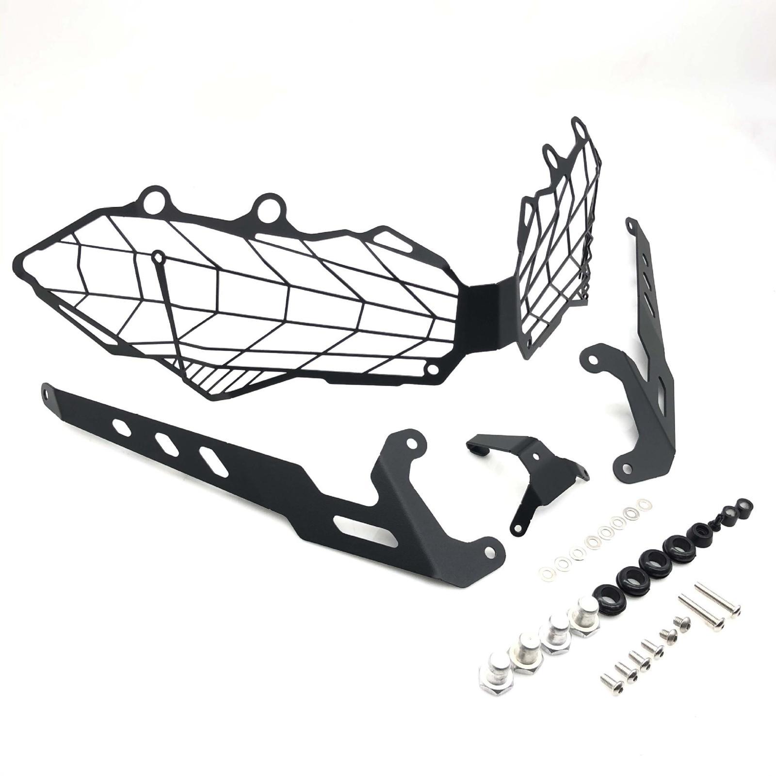 Motorcycle Headlight Guard Aluminum Alloy Headlight Mesh Grille Cover Spare Parts Premium Durable Replaces Motorcycle Accessories
