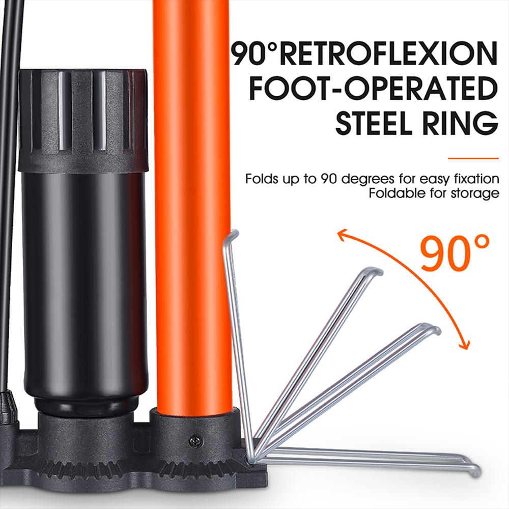 Bơm lốp xe đạp WEST BIKING 160psi bằng thép không gỉ