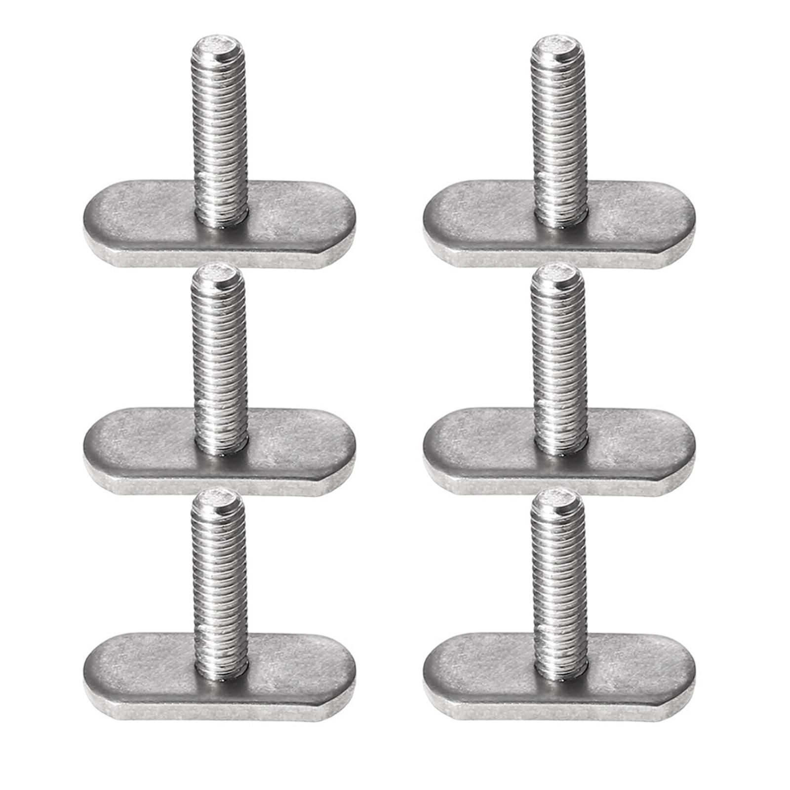 6x Kayak Rail/Track Screws & Track Nuts, Mounting Replacement for Kayaks Rails