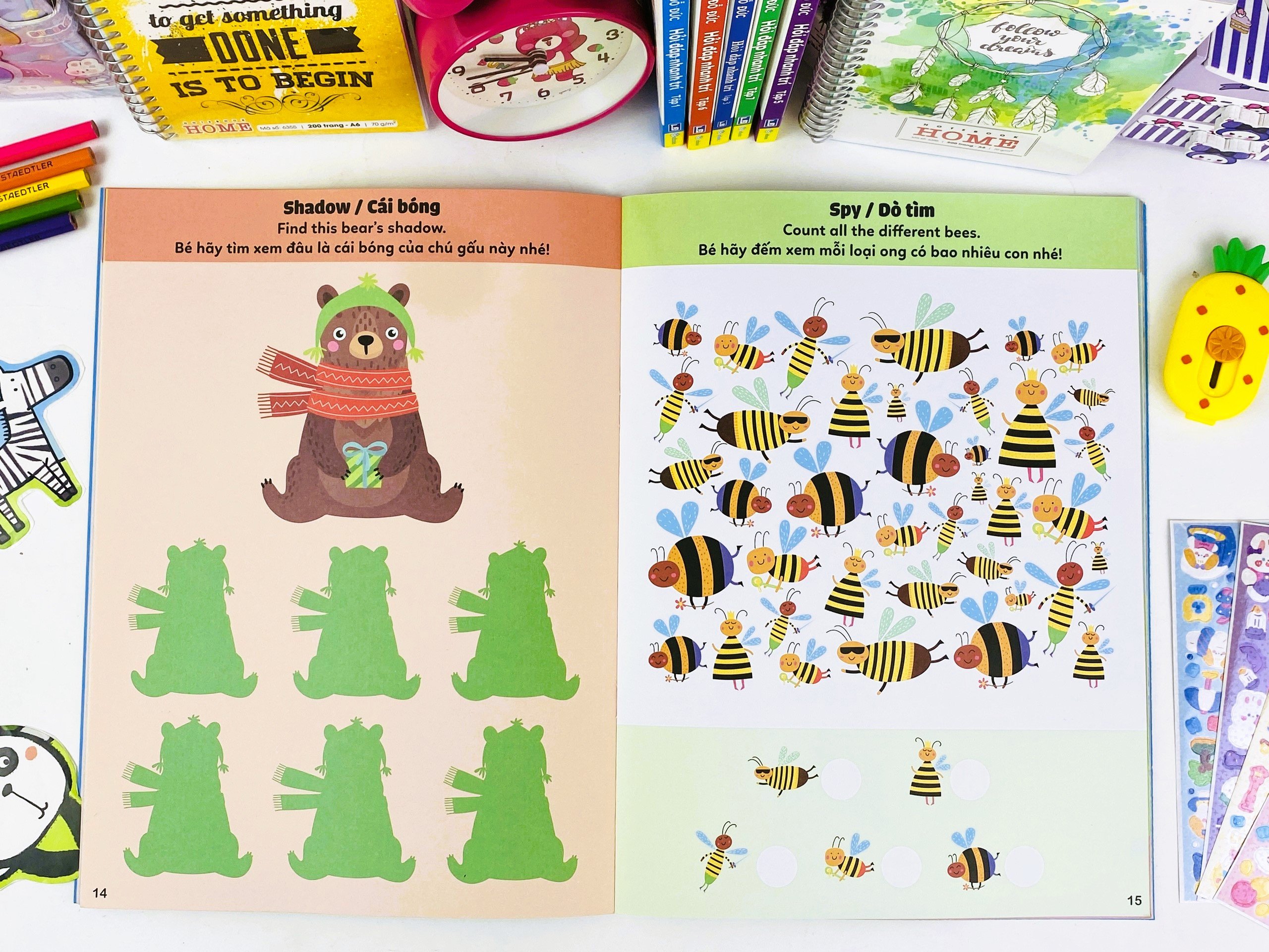 Sách - Phát Triển Tư Duy Cho Trẻ - Animal Activities (Song ngữ Anh Việt) - ndbooks