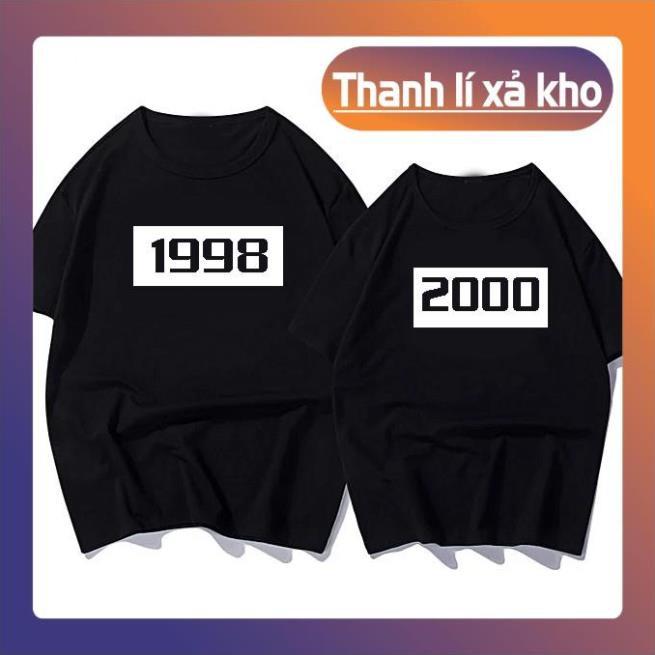 ÁO THUN ĐẸPSiêu Rẻ Áo Đôi Nam Nữ  Unisex Đẹp In Năm Sinh Theo Yêu Cầu