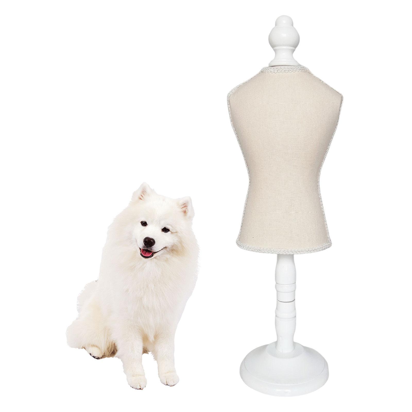 Dog Dress Form Mannequin Pet Dress Display Holder for Miniature Sewing Dress