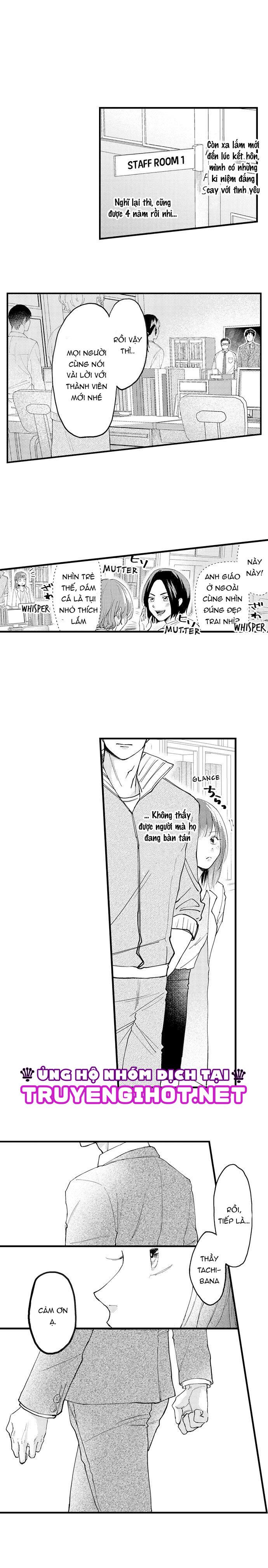 tháng 4, ngăn cách được xóa bỏ, em đã trở thành người lớn để có thể ôm cô (full) chapter 1.1 5