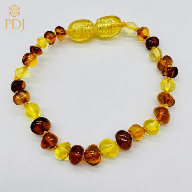 Bộ vòng hổ phách Amber nhiều màu - Tặng kèm hộp trang sức cao cấp - Trang sức PDJ - PD0025