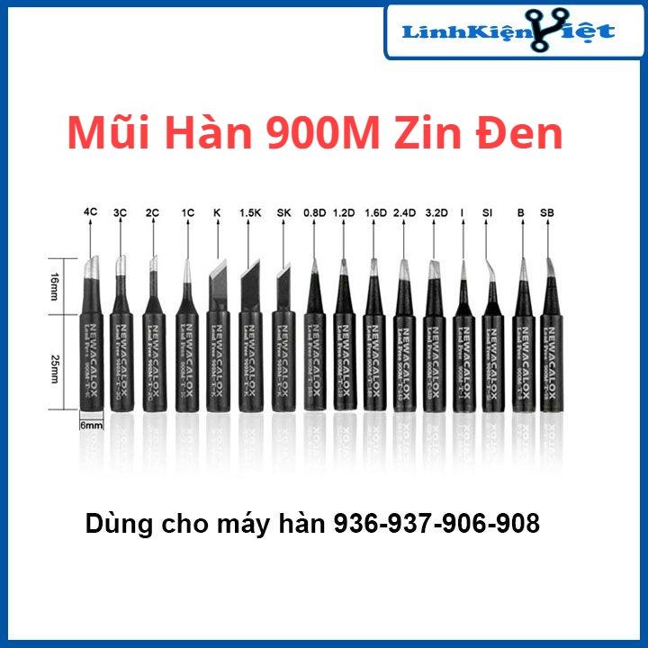 Mũi hàn 900M loại Zin màu đen cho máy hàn 936/937 906 908