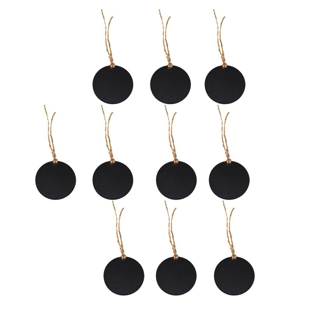 40x Mini Chalkboard Hanging Blackboard Message Board Double Sided Label Tags