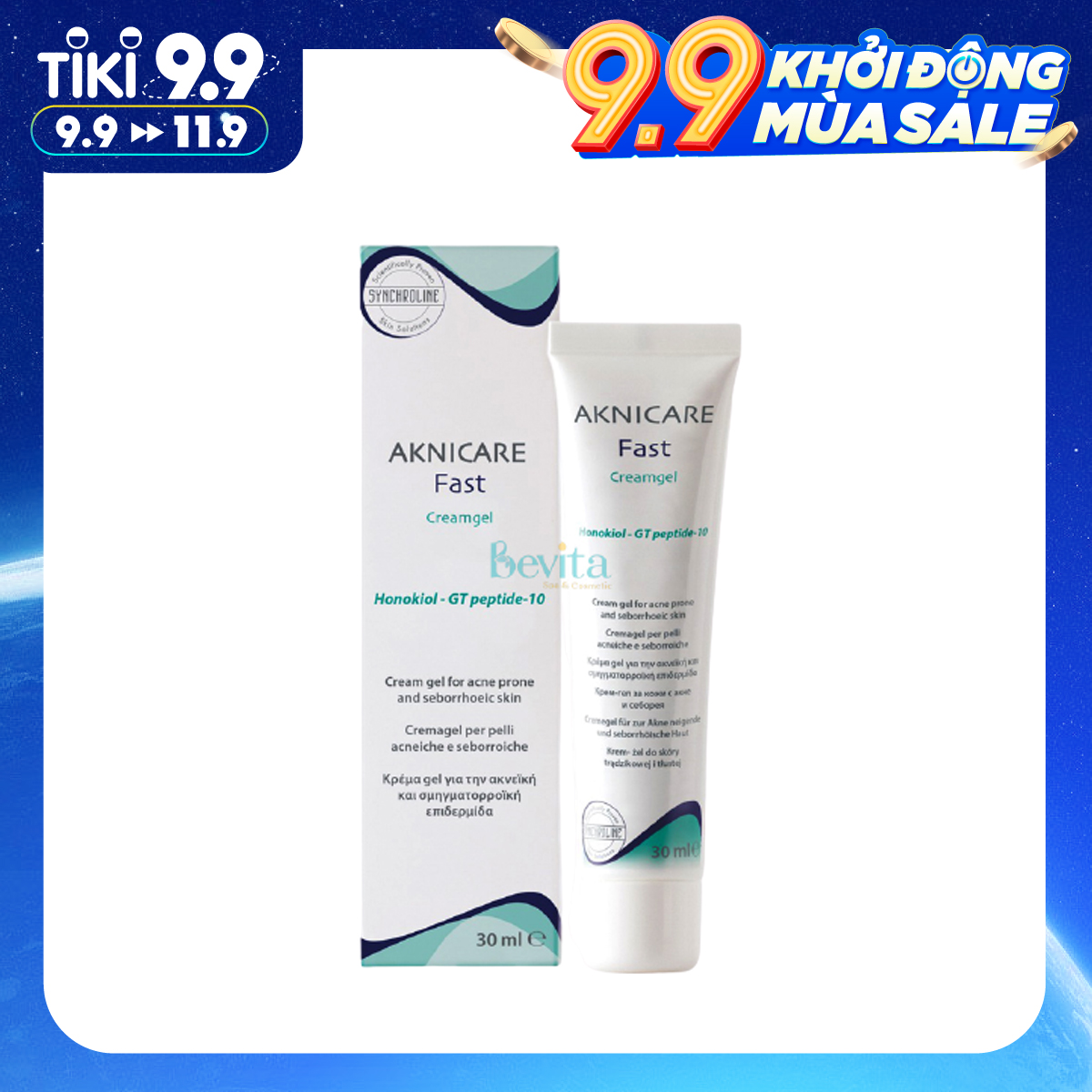 Kem giảm nhờn mụn Aknicare Fast Cream Gel 30ml