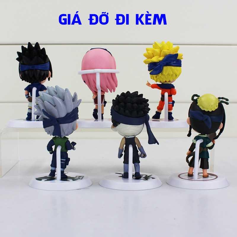 Mô Hình Naruto Chibi Phim Hoạt Hình, Đồ Chơi Mô Hình Chất Liệu PVC Bền Đẹp