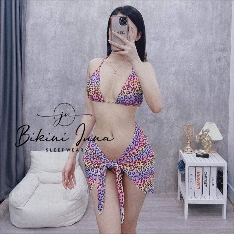 bikini đồ bơi tam giác trắng đen beo 7 màu mẫu mới