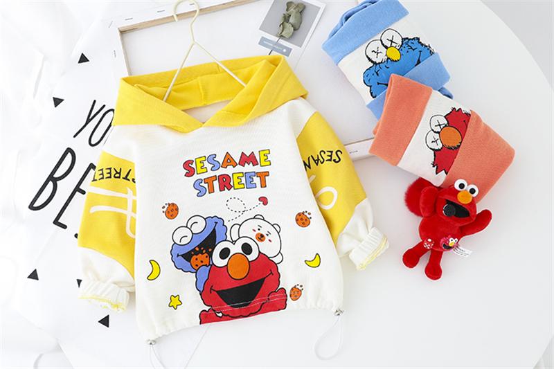 Tập Đi It Mùa Xuân Bộ Quần Áo Bé Gái Bé Trai Quần Áo Bộ Trang Phục Trẻ Em Có Mũ Trùm Đầu Hình Hoạt Hình Áo Quần