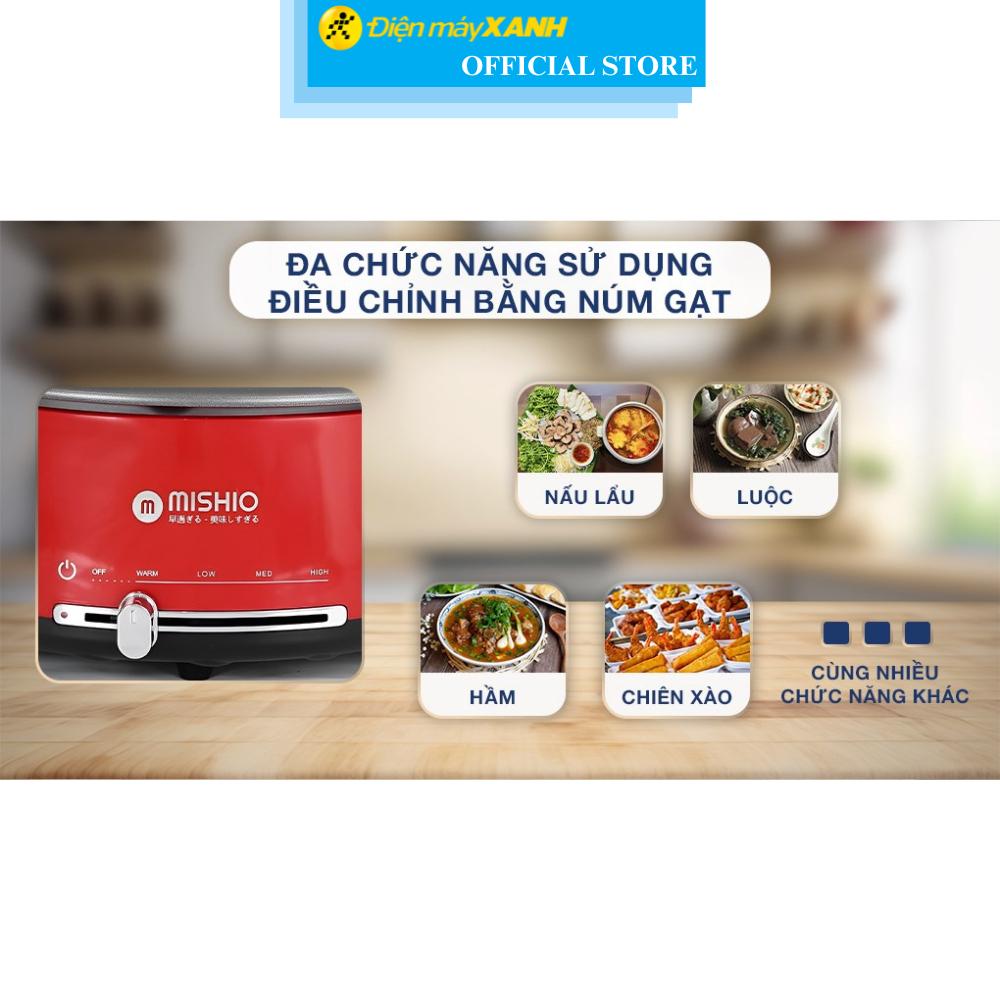 Nồi lẩu điện Mishio MK-348 4 lít - Hàng Chính Hãng