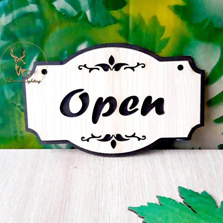 Bảng gỗ treo cửa trang trí chữ Welcome đón khách nhiều kiểu chữ lựa chọn-GoldenDeer