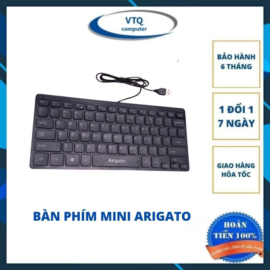 Bàn phím Máy tính Mini Tika / Arigato Có Dây USB (A1000) - Bảo Hành 6 Tháng