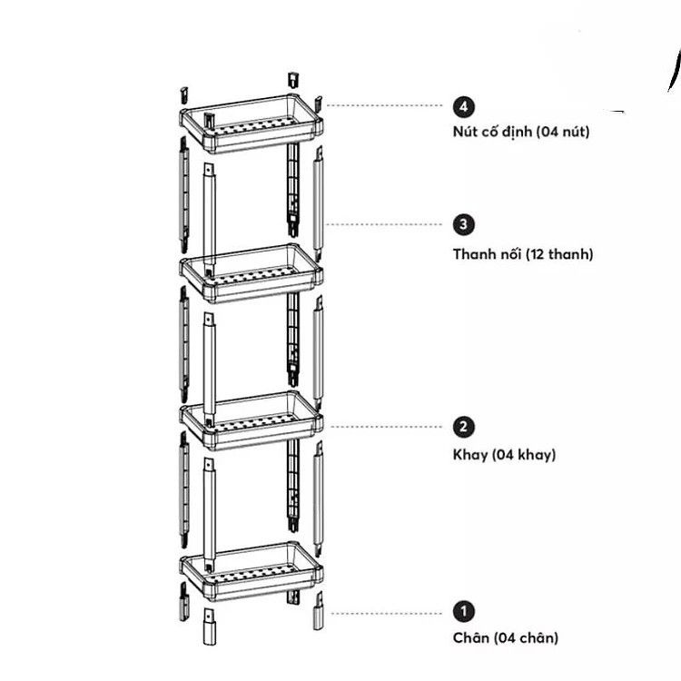 Kệ Để Đồ Đa Năng Osaka Hokori, Nhựa Việt Nhật Kệ Để Đồ Decor Nhà Cửa Xinh Xắn 2 Tầng - Hàng Việt Nam
