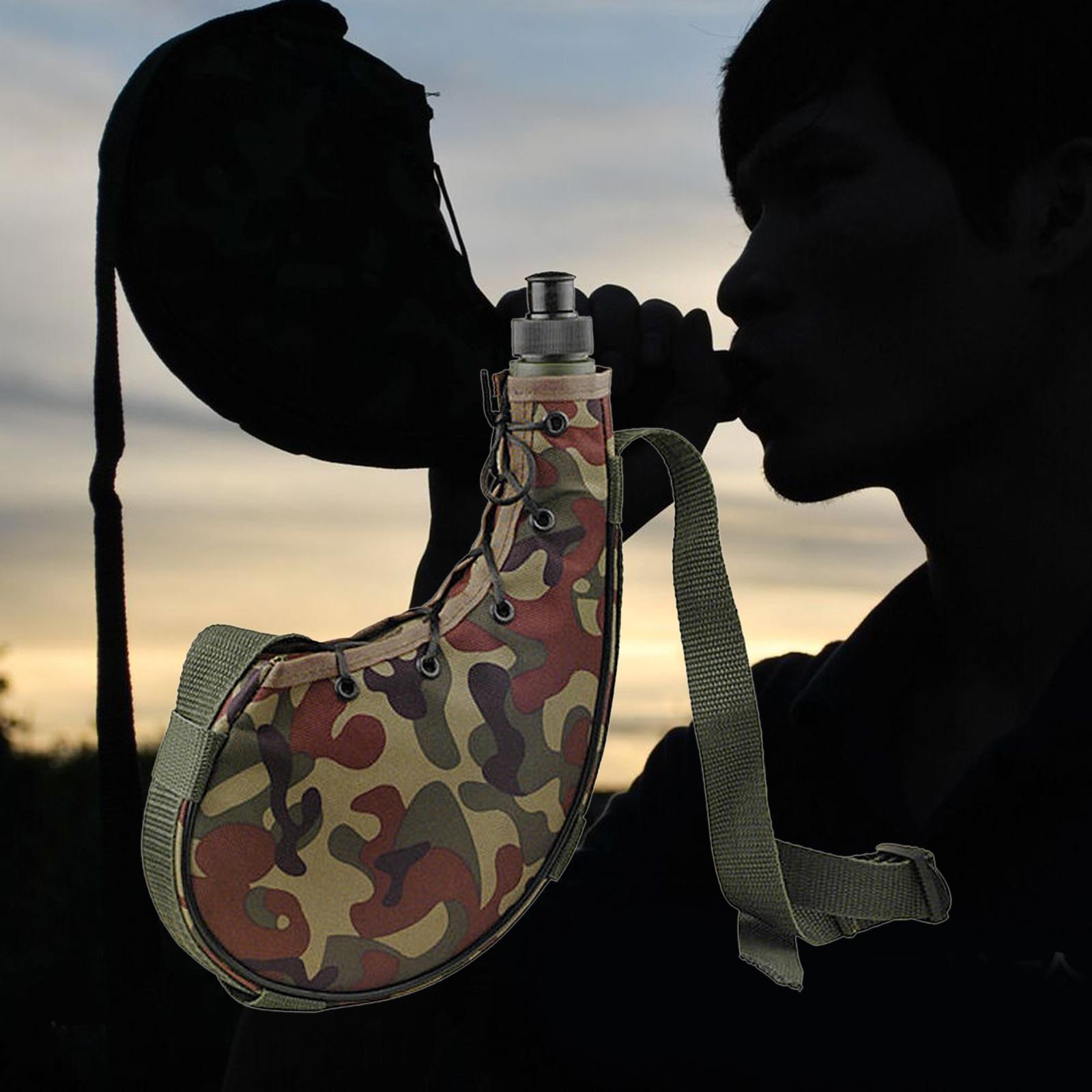 Water Bottle Camping Hip for Hunting Trekking